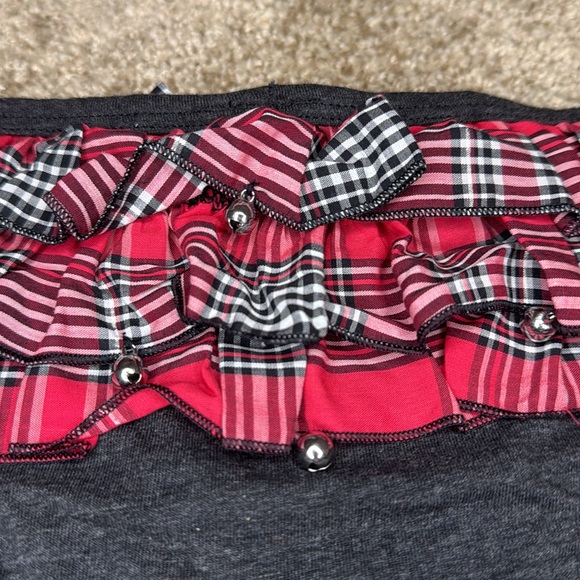 Victorias Secret gray Christmas Jingle Bell Hip hugger Panties. Size L - Picture 4 of 5